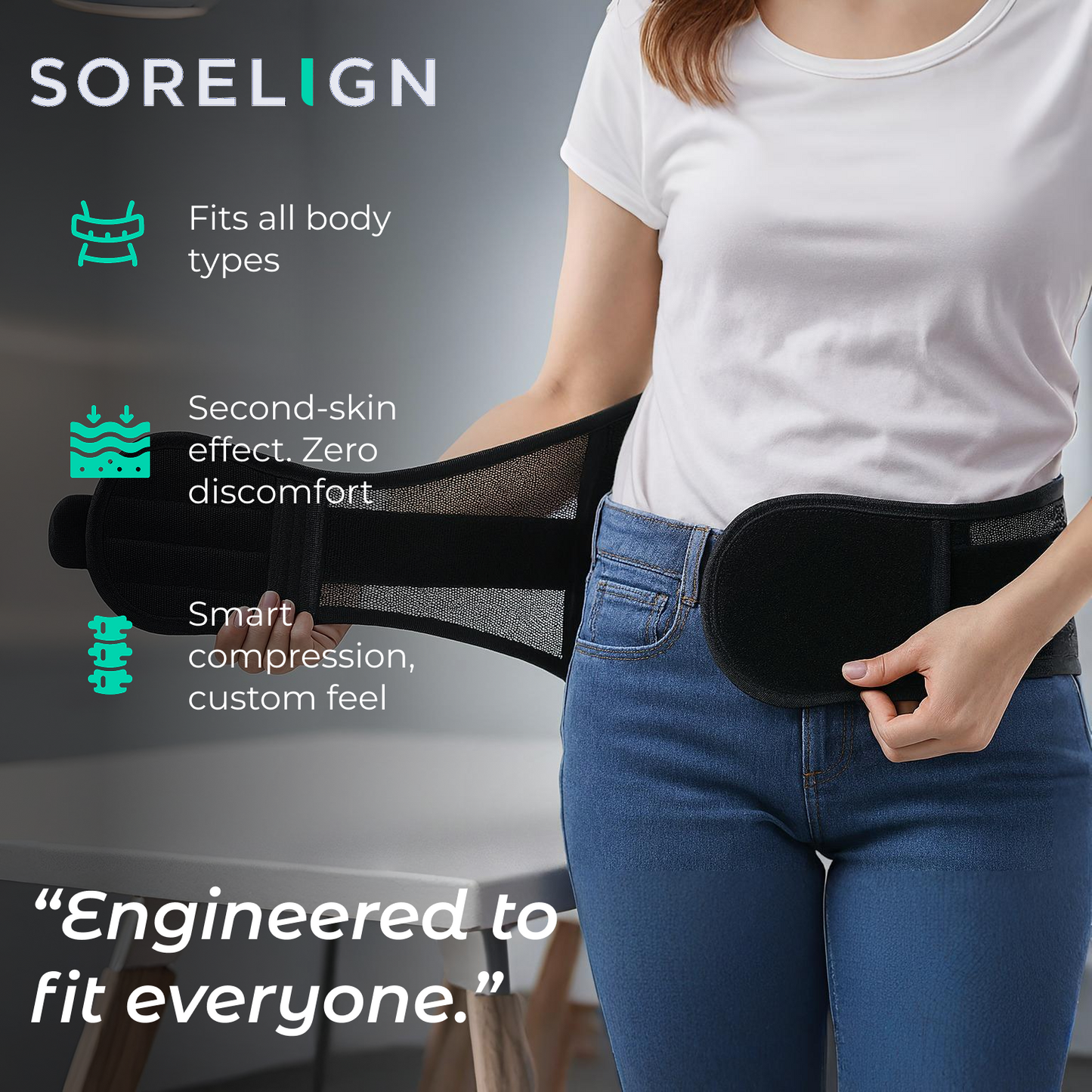 Sorelign AxisBelt™ - Relief in the very first minute